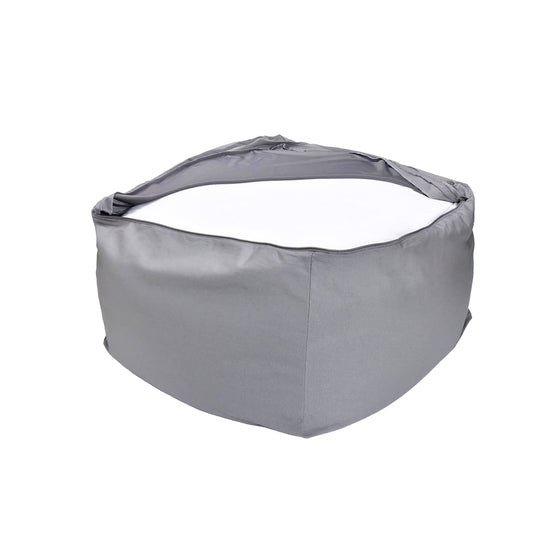 Image Title Kawaii Canvas Blend Bean Bag, Grey - Ministry of Chair